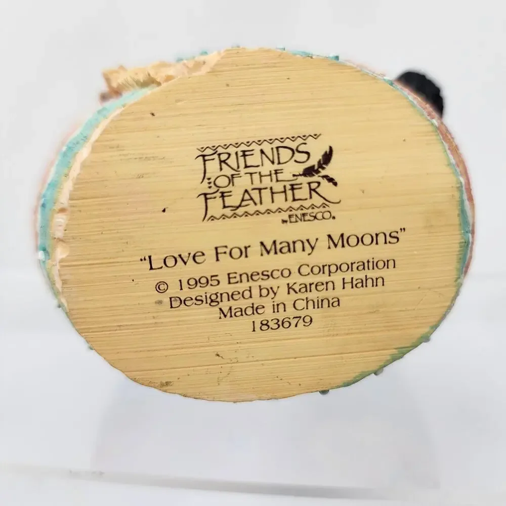 Friends Of The Feather 'Love For Many Moons' Couple Embracing Heart Shape 5